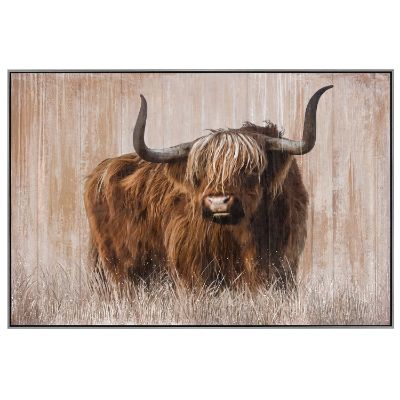 Picture of Cow In Frame Print Hand Painted