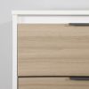 Picture of Hourra - 5-Drawer Chest, Soft Elm and White *D