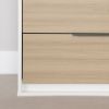 Picture of Hourra - 5-Drawer Chest, Soft Elm and White *D