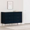 Picture of Dylane - 6-Drawer Double Dresser, Navy Blue *D