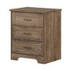 Picture of Prairie - 2-Drawer Nightstand, Weathered Oak *D