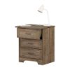 Picture of Prairie - 2-Drawer Nightstand, Weathered Oak *D