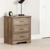 Picture of Prairie - 2-Drawer Nightstand, Weathered Oak *D