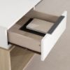 Picture of Hourra - 1-Drawer Nightstand, Soft Elm and White *D