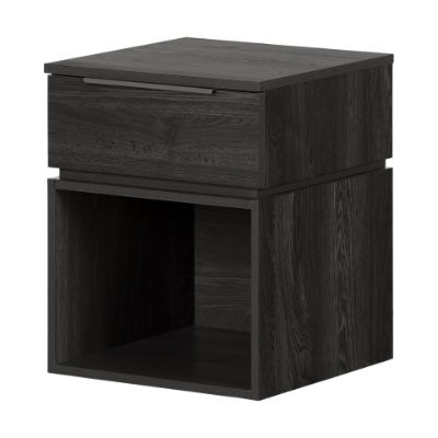 Picture of Hourra - 1-Drawer Nightstand, Gray Oak *D