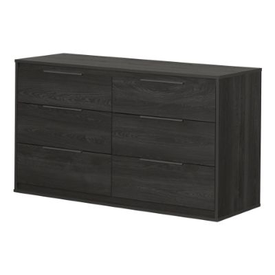 Picture of Hourra - 6-Drawer Double Dresser, Gray Oak *D