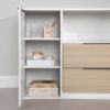 Picture of Hourra -2-Drawer Door Chest, Soft Elm and White *D