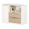 Picture of Hourra -2-Drawer Door Chest, Soft Elm and White *D