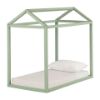 Picture of Sweedi - Transition Wooden House Bed, Green *D