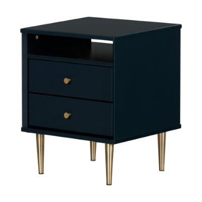 Picture of Dylane - 2-Drawer Nightstand, Navy *D