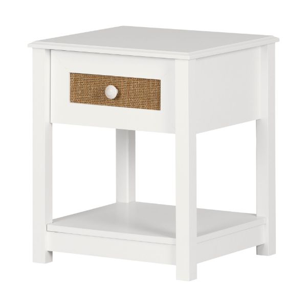 Picture of Bloom - 1-Drawer Nightstand, White *D