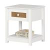 Picture of Bloom - 1-Drawer Nightstand, White *D