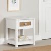 Picture of Bloom - 1-Drawer Nightstand, White *D