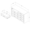 Picture of Prairie - 8-Drawer Double Dresser, Gray Maple *D