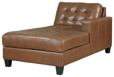 Picture of Auburn Italian Leather RAF Chaise