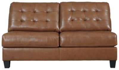 Picture of Auburn Italian Leather Armless Loveseat