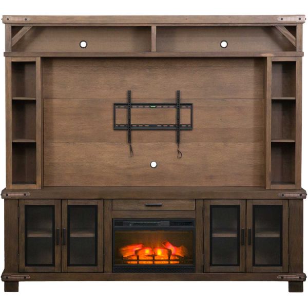 Picture of Sawyer Farmhouse 96" Fireplace Wall Unit