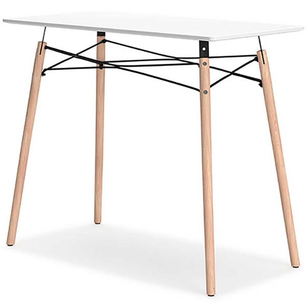Picture of Jaspeni Home Office Desk, White/Natural *D