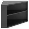 Picture of Otaska Home Office Corner Bookcase, Black *D