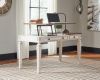 Picture of Realyn Home Office Lift Top Desk, White/Brown *D