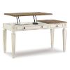 Picture of Realyn Home Office Lift Top Desk, White/Brown *D