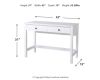 Picture of Othello Home Office Desk, White *D