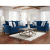 Picture of Velour Navy Sofa