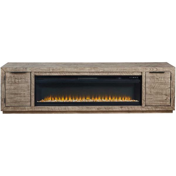 Picture of Krystanza 92" TV Stand with Fireplace