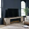 Picture of Krystanza 92" TV Stand with Fireplace