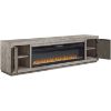 Picture of Naydell 92" TV Stand with Firebox
