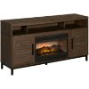 Picture of Halstead 60" Industrial Gray Fireplace Console