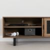 Picture of Balka - 63" TV Stand with Sliding Doors, Oak *D