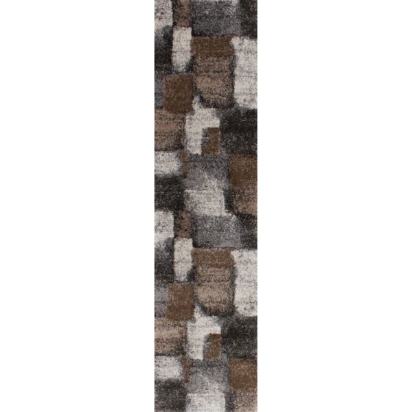 Picture of Breeze Gray Ivory Brown 2x8 Rug