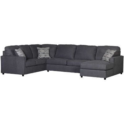 Picture of Edenfield Charcoal 3 Piece Sectional with RAF Chai