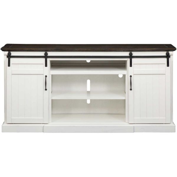 Picture of Sunny 78" Media Mantel, White