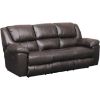 Picture of Italian Leather Triple Power Reclining Sofa with Drop Table