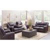 Picture of Italian Leather Triple Recline Sofa w/ Drop Table