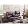 Picture of Italian Leather Triple Recline Sofa w/ Drop Table