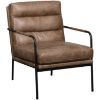 Picture of Coburn Brown Metal Accent Chair