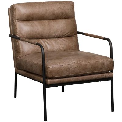 Picture of Coburn Brown Metal Accent Chair