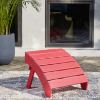 Picture of Sundown Treasure Adirondack Ottoman Red