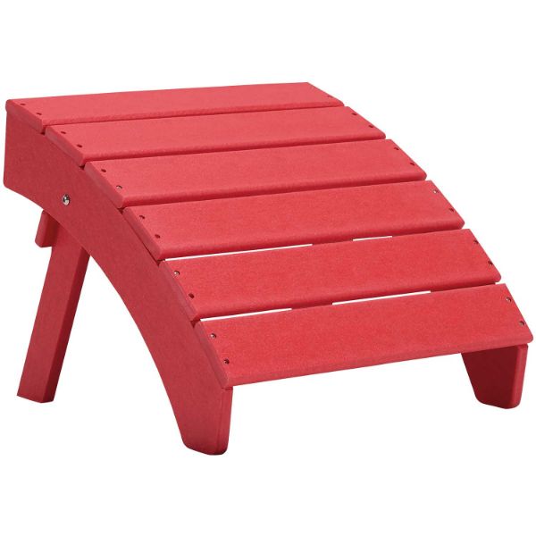 Picture of Sundown Treasure Adirondack Ottoman Red