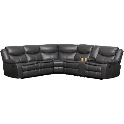 Picture of Sampson Gray 3 Piece Reclining Sectional