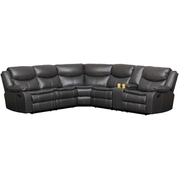 Picture of Sampson Gray 3 Piece Reclining Sectional