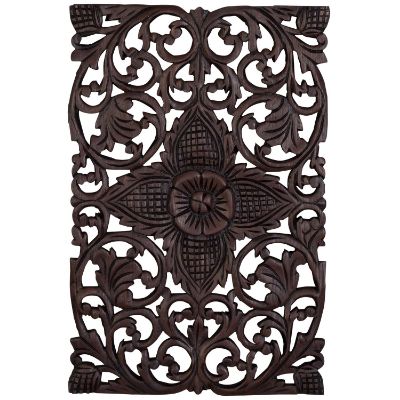 Picture of Poly Dark Brown Rectangle Wall Decor