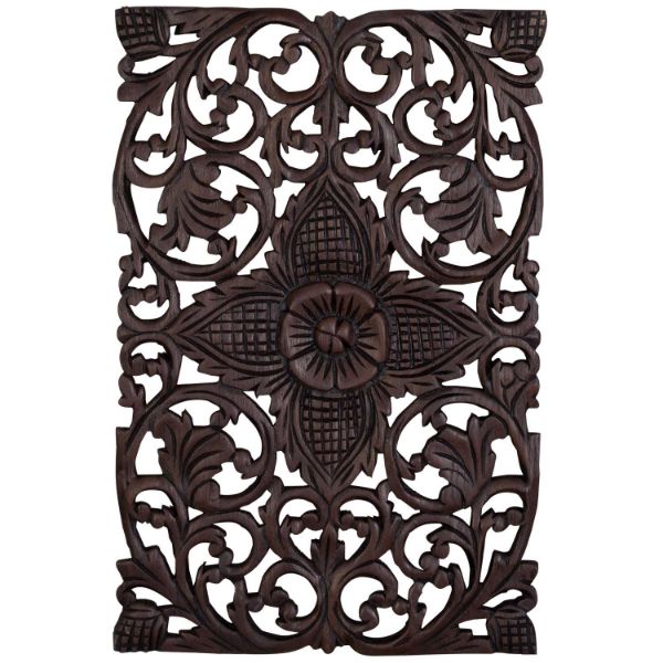 Picture of Poly Dark Brown Rectangle Wall Decor
