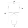 Picture of Clayton Textured Silver Table Lamp