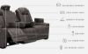 Picture of HyllMont Dual Power Reclining Sofa with Drop Down
