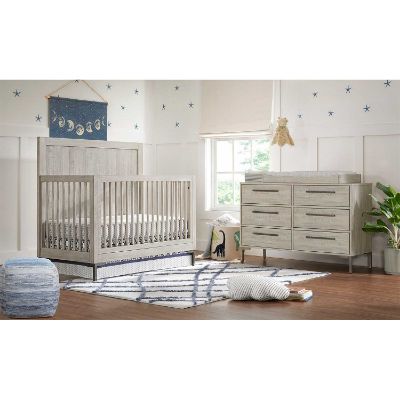 Picture of Beck Light Wood Convertible Crib