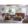 Picture of Francesca Leather Dual Power Recline Console Loves